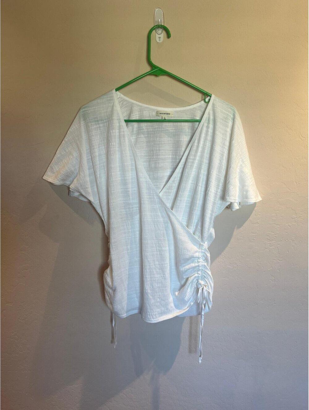 Max Studio Women’s wrap top
